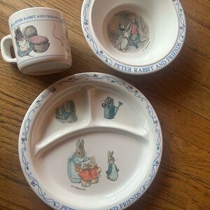 Peter Rabbit and Friends Children's Dinnerware Set - White